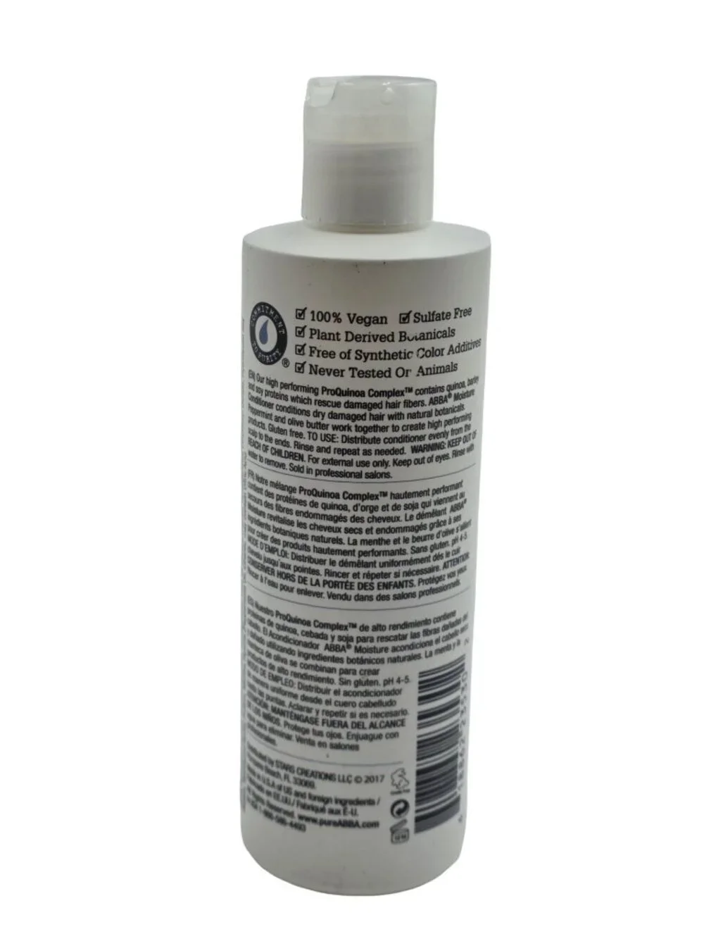 New - Abba Pure Performance Hair Care Moisture Conditioner, 8.0 fl oz